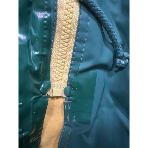 Vintage Green Bay Packers Game Day Jacket XL Hooded Rain Coat Yellow Lining - Picture 6 of 13